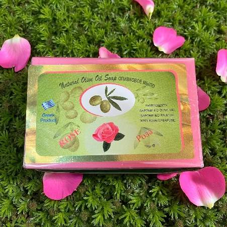 Natural Olive Oil Soap with Rose
