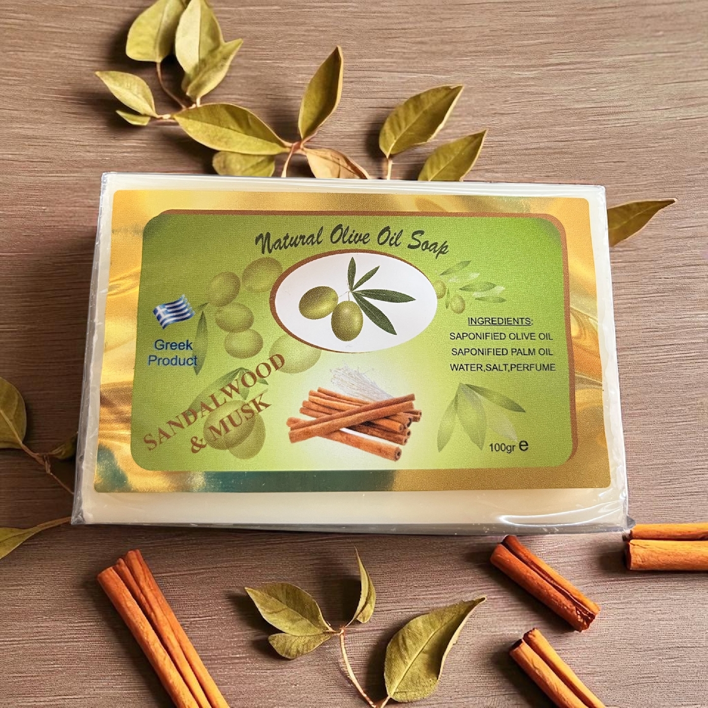 Natural Olive Oil Soap with Sandalwood & Musk