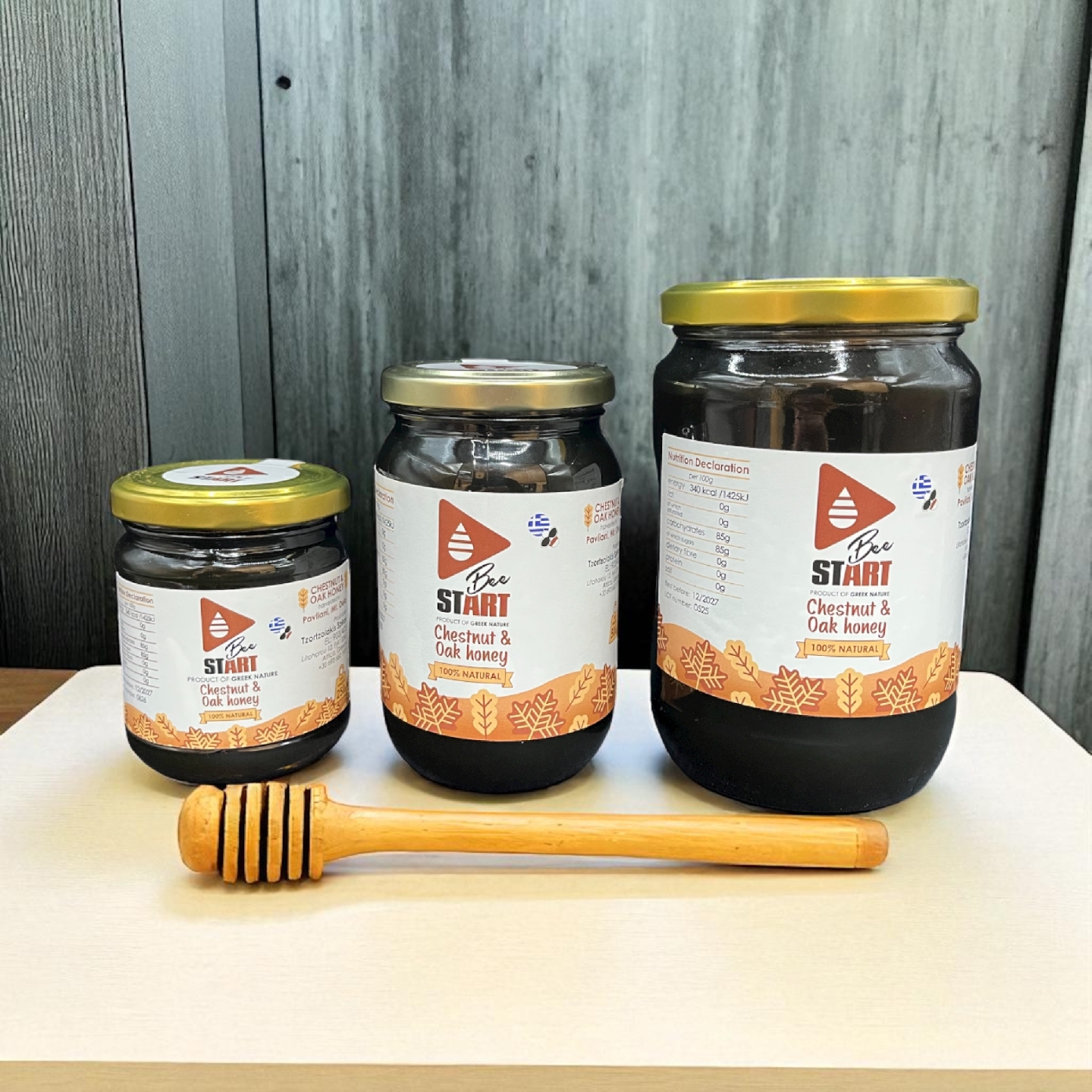 Greek Chestnut & Oak Honey 250gr - 1000gr-0