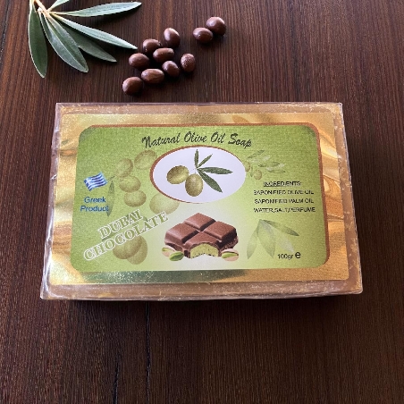 Natural Olive Oil Soap with Dubai Chocolate