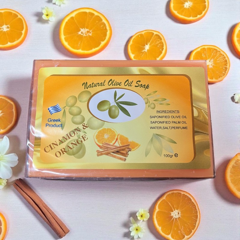 Olive Oil Soap with Cinnamon & Orange
