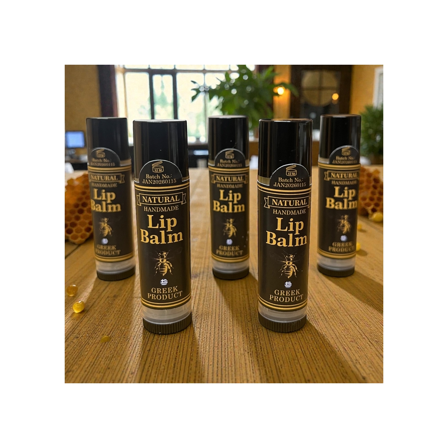 Greek Traditional Handmade Premium Lip Balm (Beeswax Balm) – 5ml-0