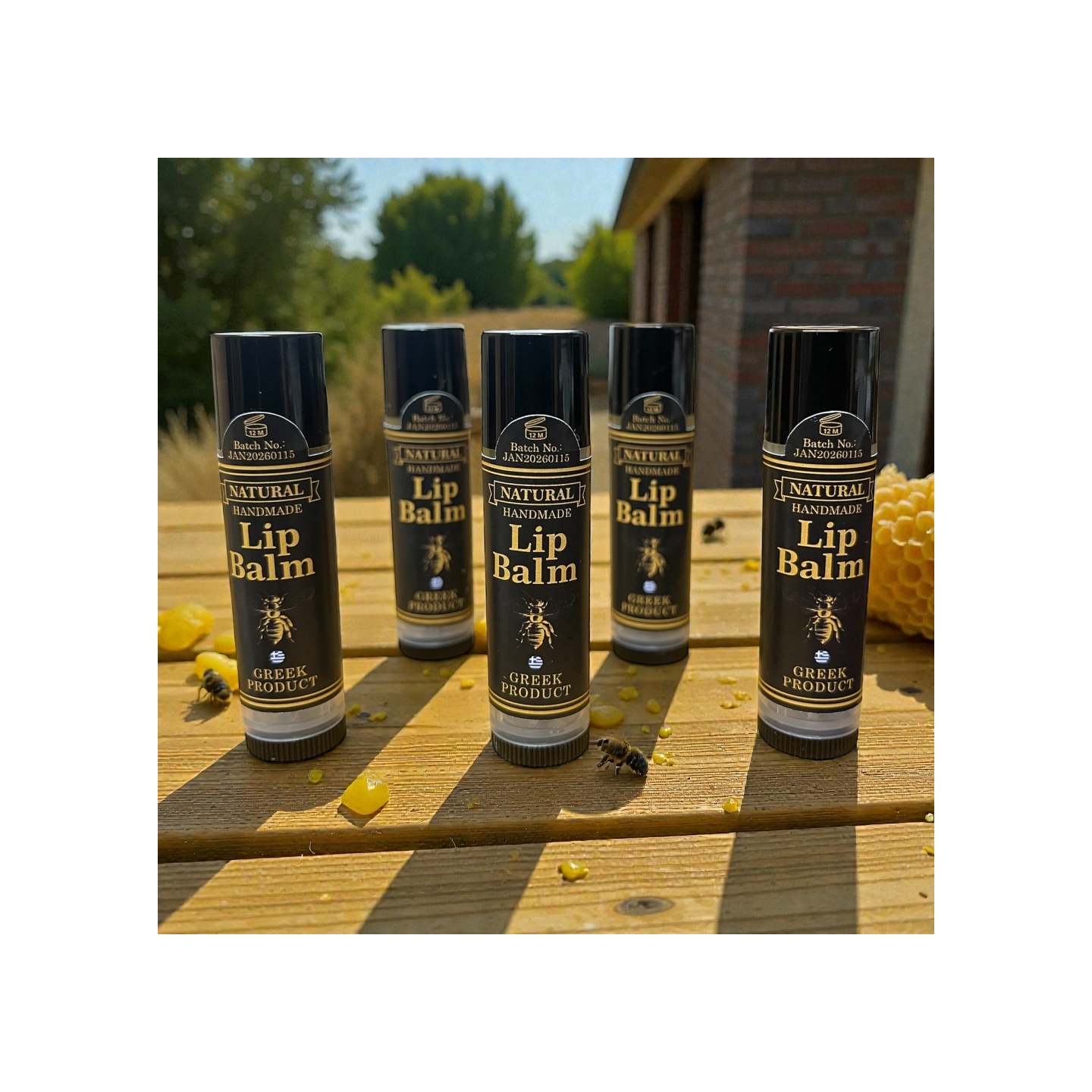 Greek Traditional Handmade Premium Lip Balm (Beeswax Balm) – 5ml-1