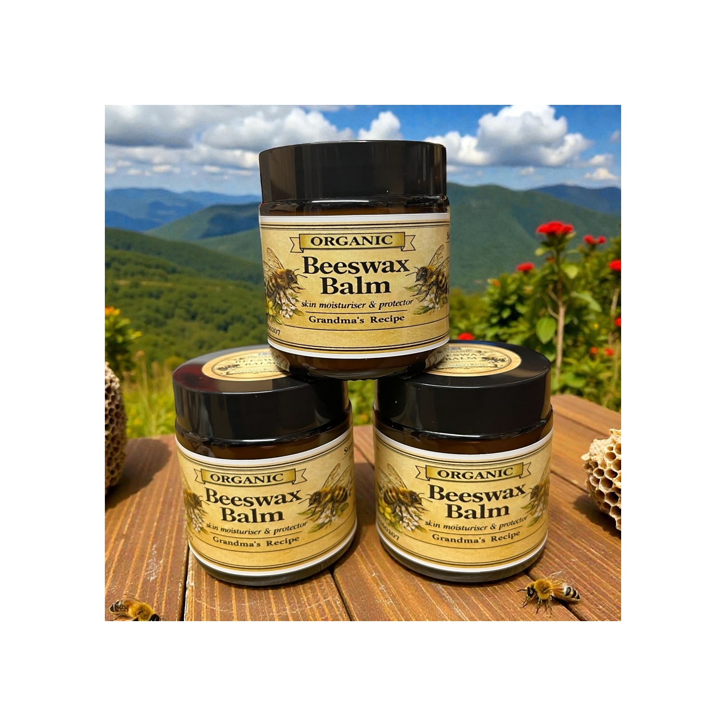 Platinum Award - Winning Organic Handmade Beeswax Balm with St John’s Wort Oil-2