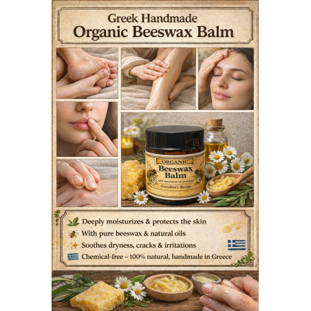 Platinum Award - Winning Organic Handmade Beeswax Balm with St John’s Wort Oil-5
