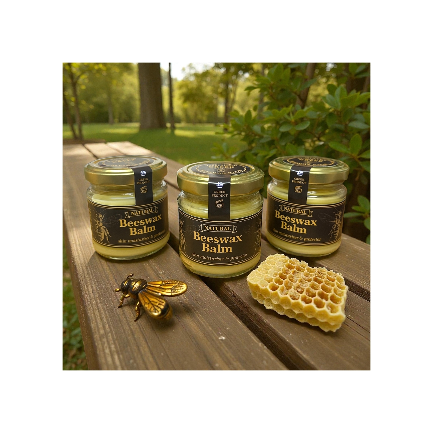 Handmade Premium Beeswax Balms - Set of 3-0