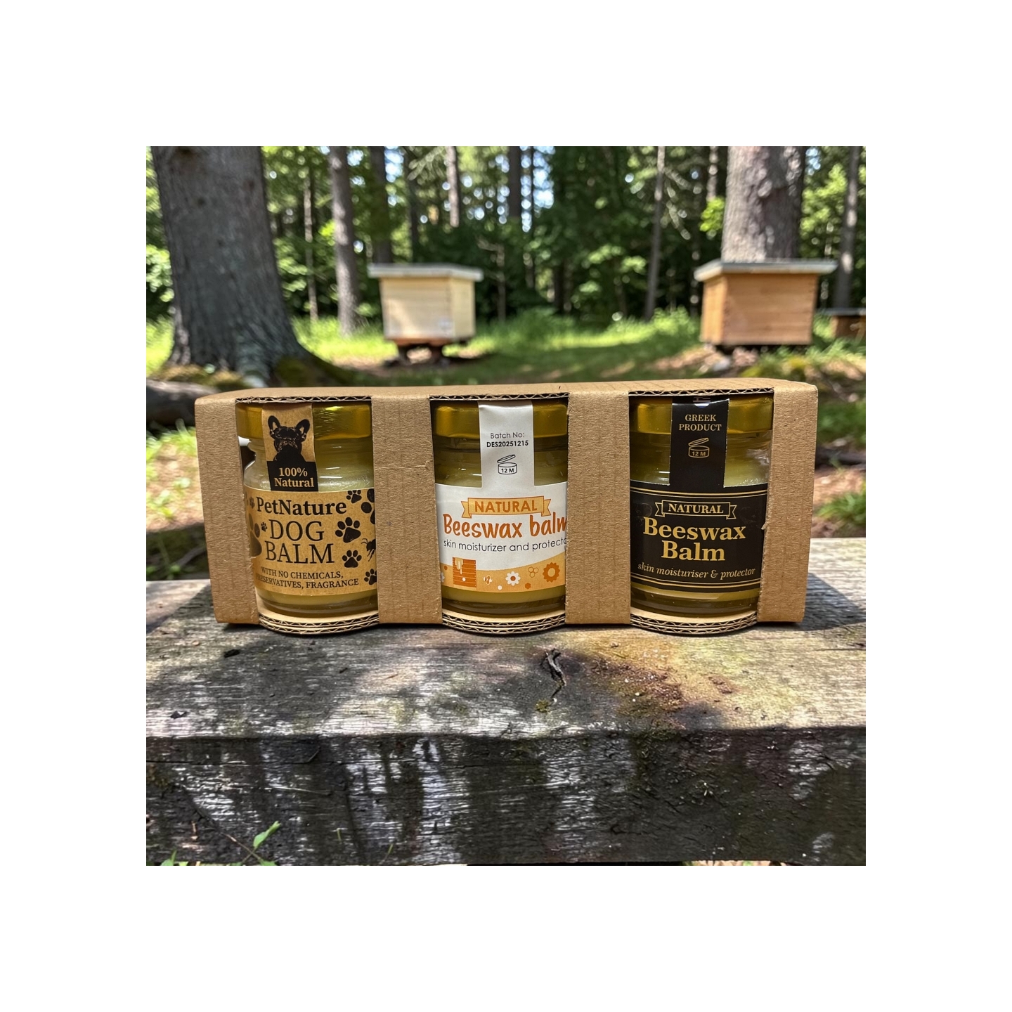 Handmade Beeswax Balms | Set of 3