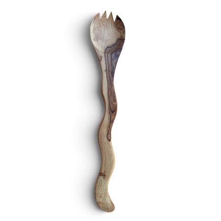 Olive Wood Snake Utensils