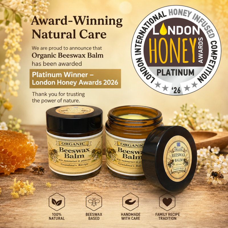 Handmade Greek Beeswax Balm with St John’s Wort Oil
