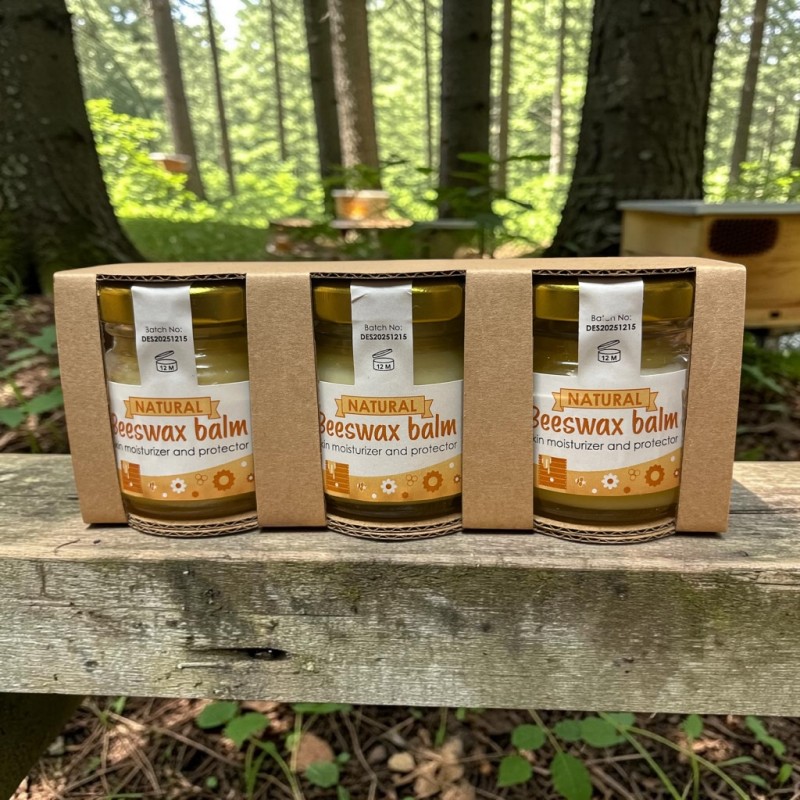 Greek Traditional Handmade Beeswax Balms | Set of 3