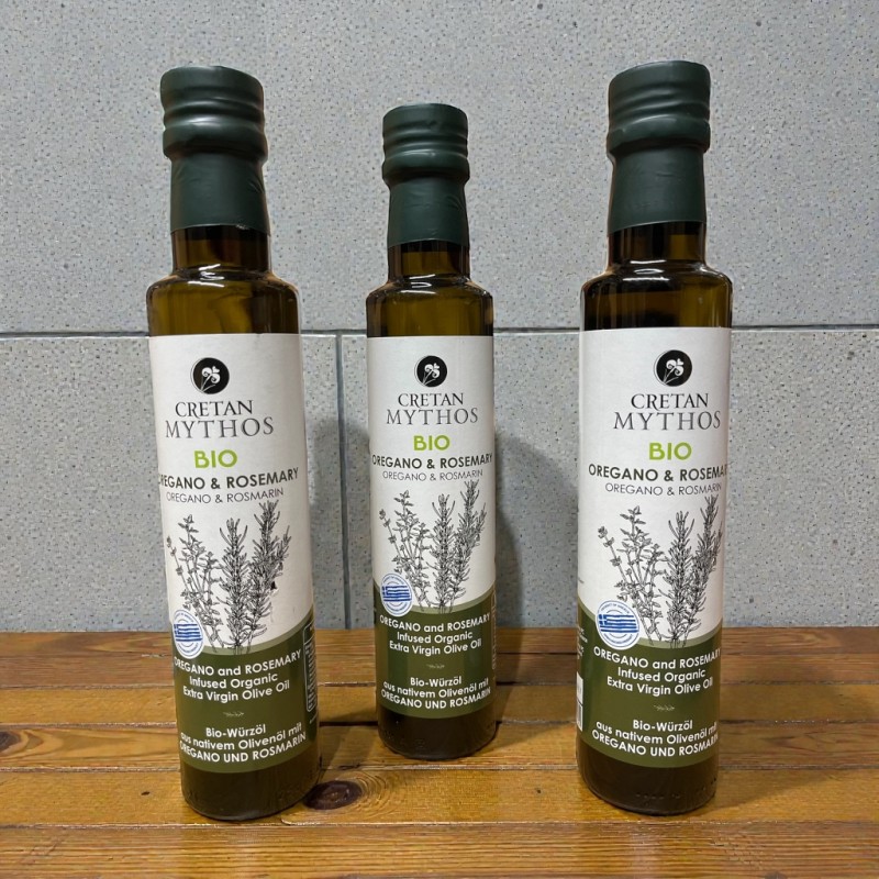 Cretan Oregano & Rosemary Organic Extra Virgin Olive Oil