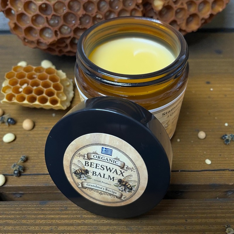Handmade Greek Beeswax Balm with St John’s Wort Oil